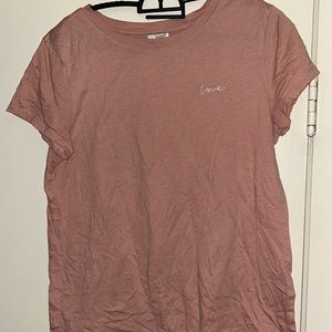 Pink “love” t-shirt